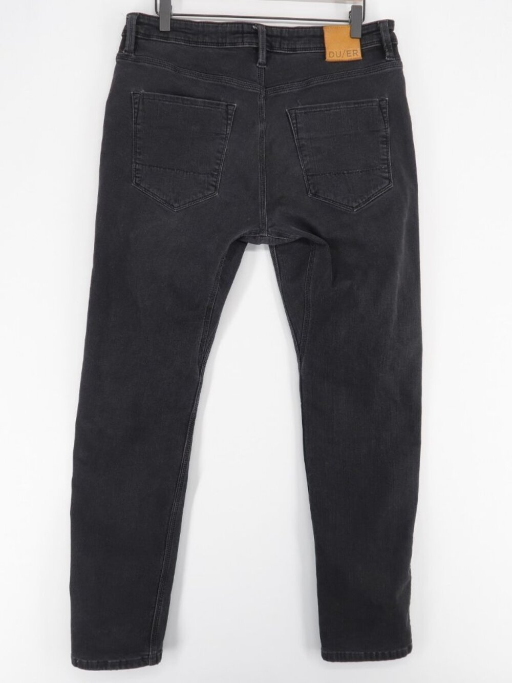 Duer Fireside Slim Jeans Mens 34x32 Black Fleece Lined L2X Performance Stretch - Picture 2 of 13